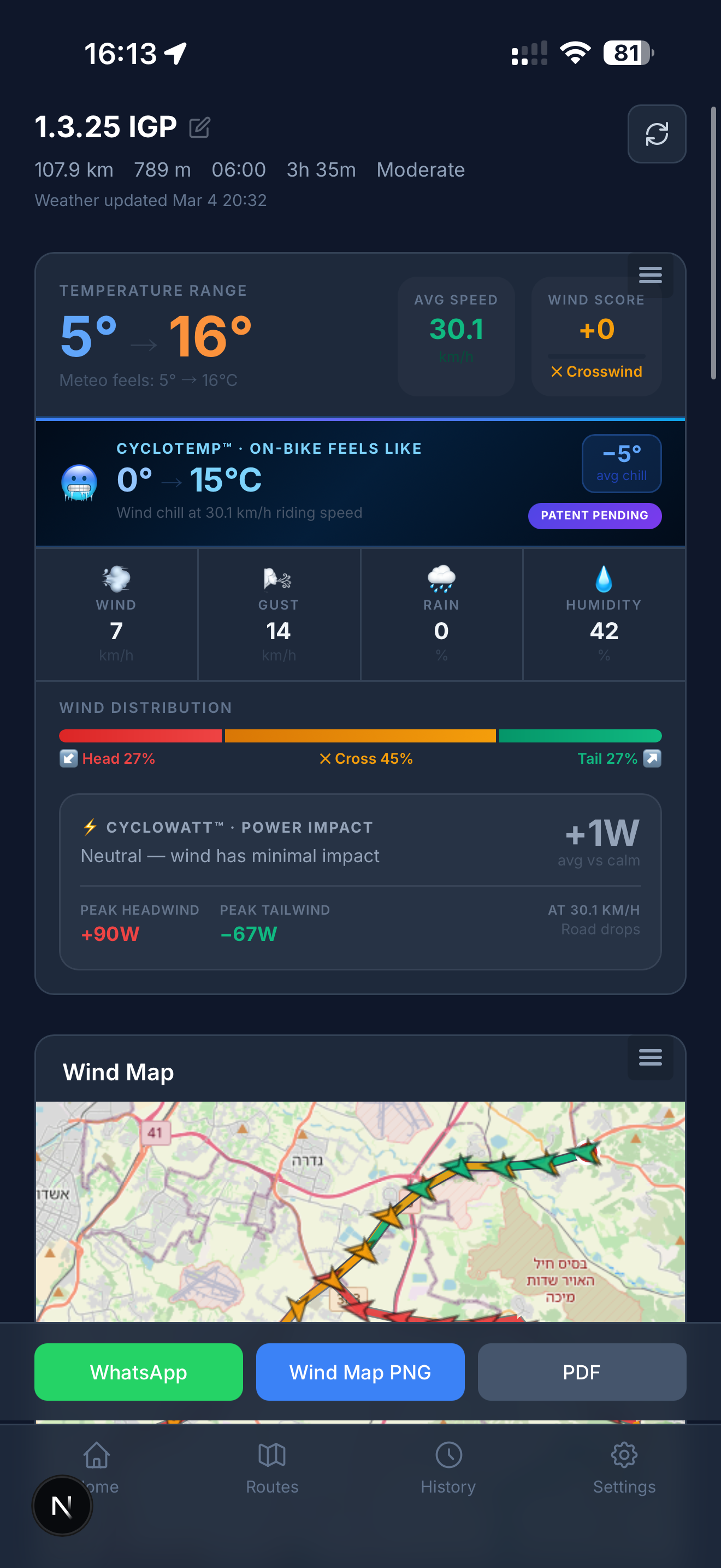 RideBrief Pro app screenshot
